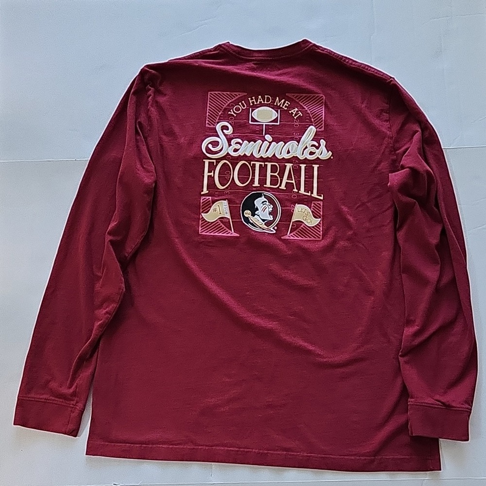 Champion Florida State Seminoles Football XL Long Sleeve Shirt garnet - Picture 4 of 6